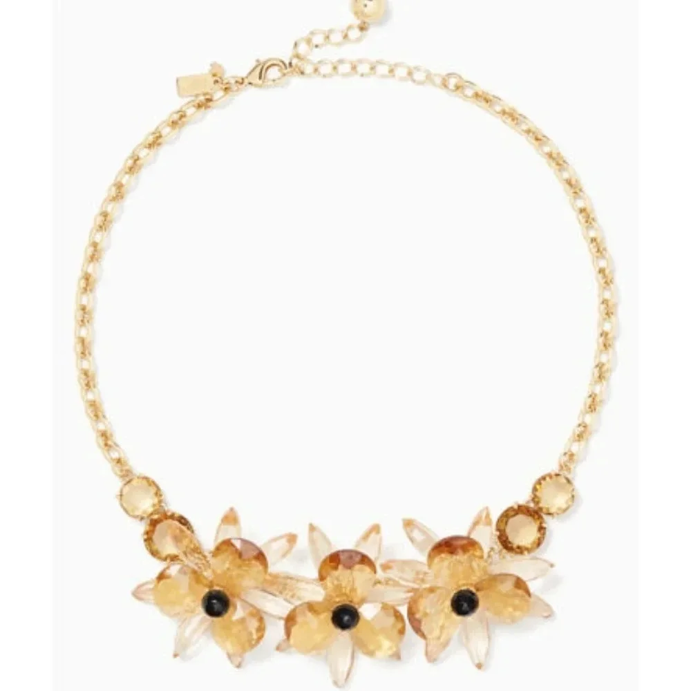 Kate Spade Blooming Brilliant Gold Toned Necklace